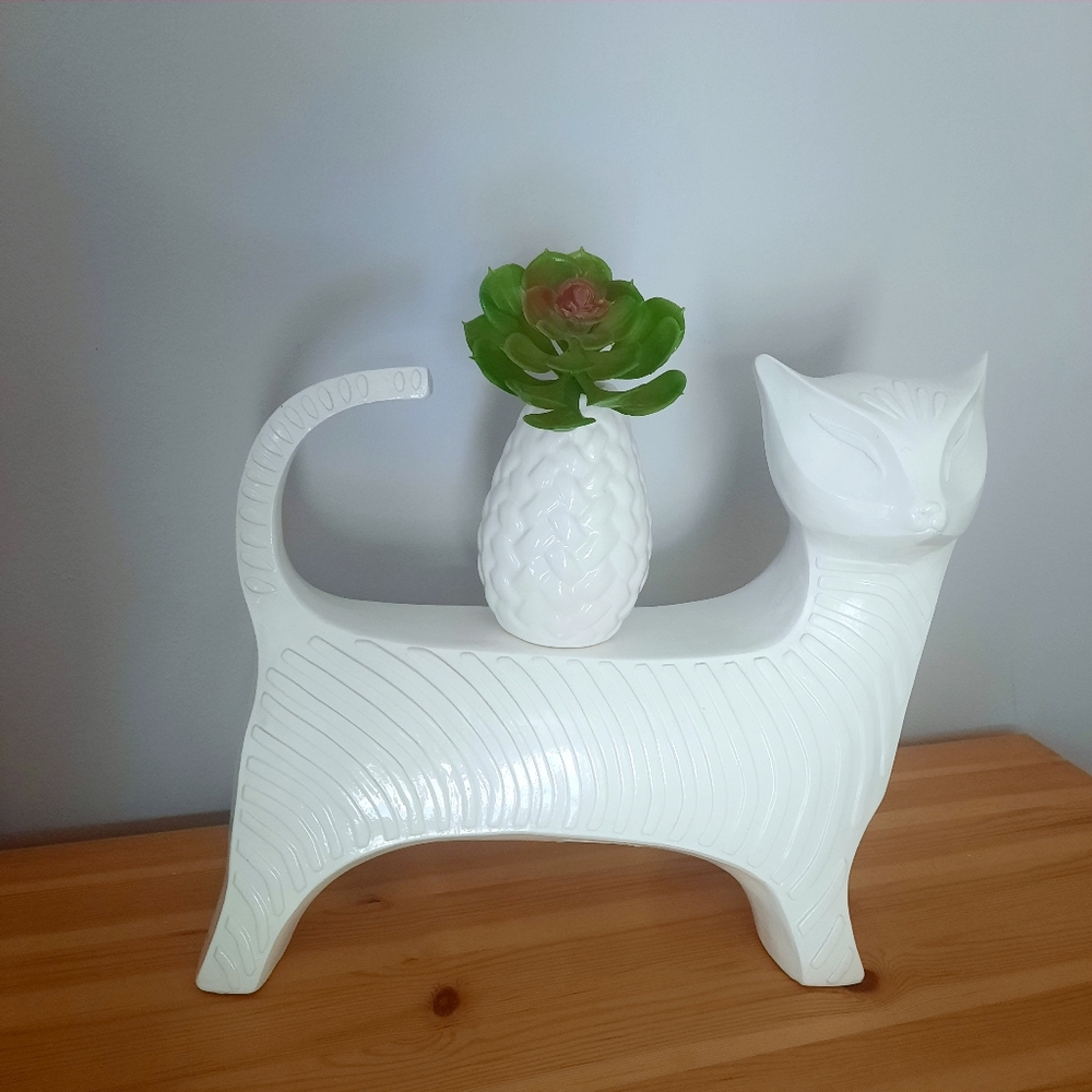 Cat holder shelf real wood white - Picture 6 of 8